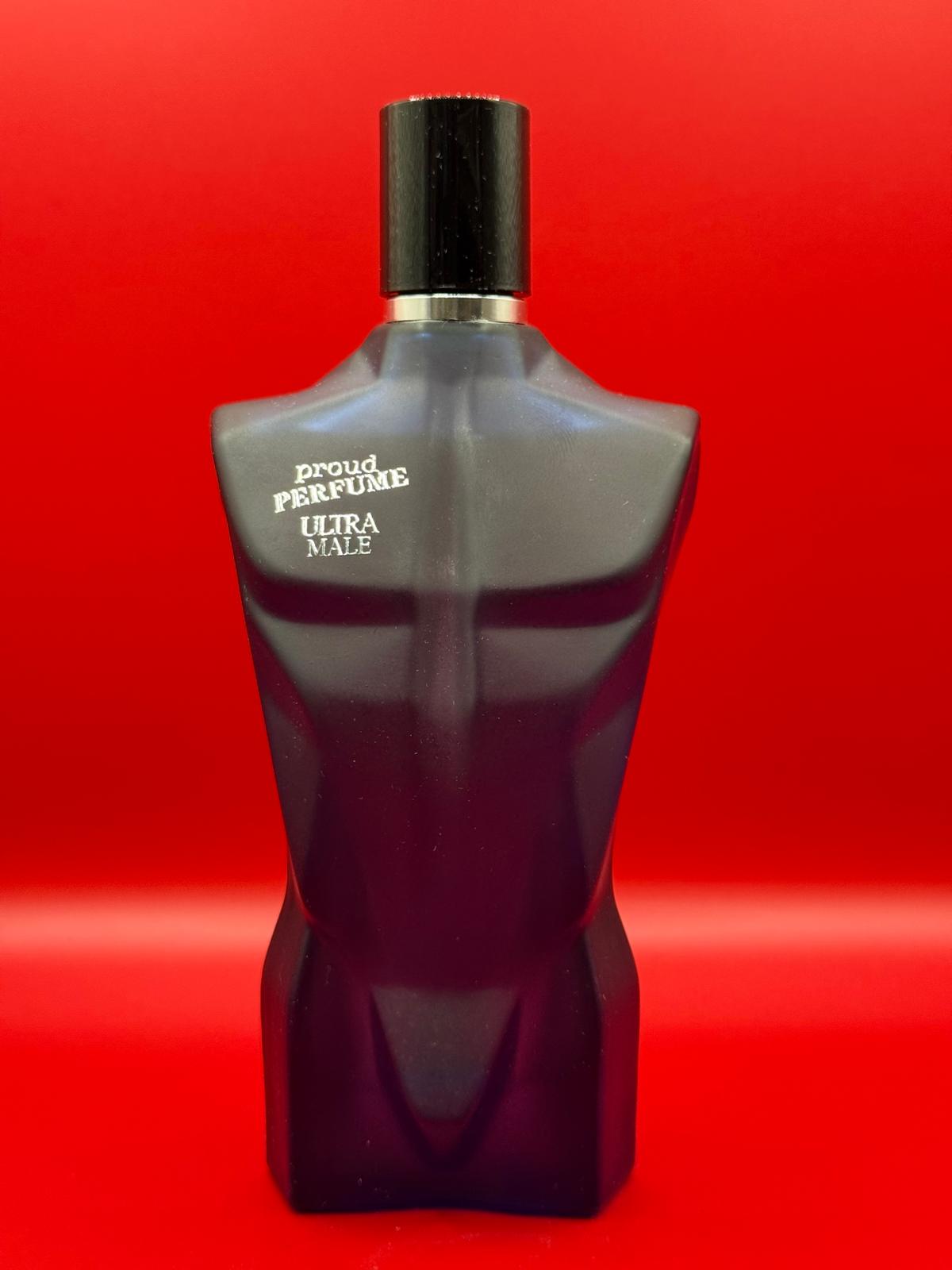 Proud Ultra Male black torso perfume bottle