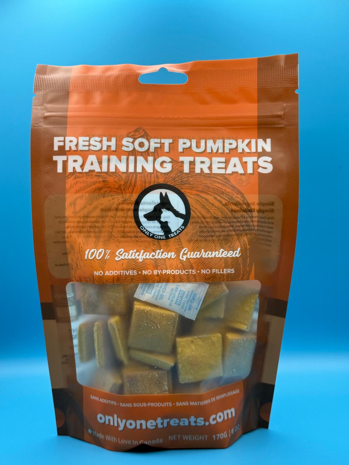 170g soft pumpkin training treats Only One Treats